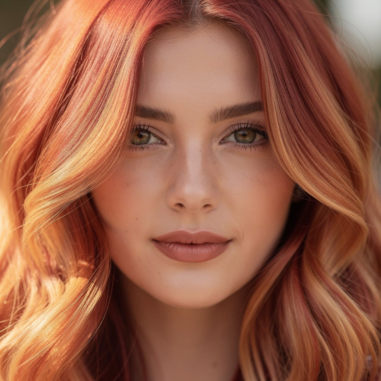 strawberry ginger blonde hair color single picture