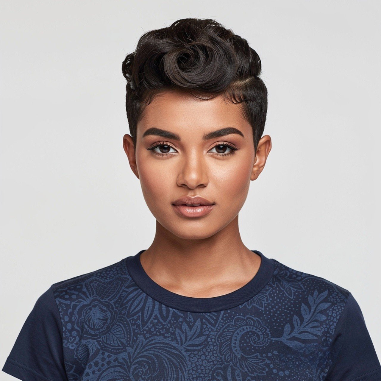 twisted front natural hairstyle for short hair squ