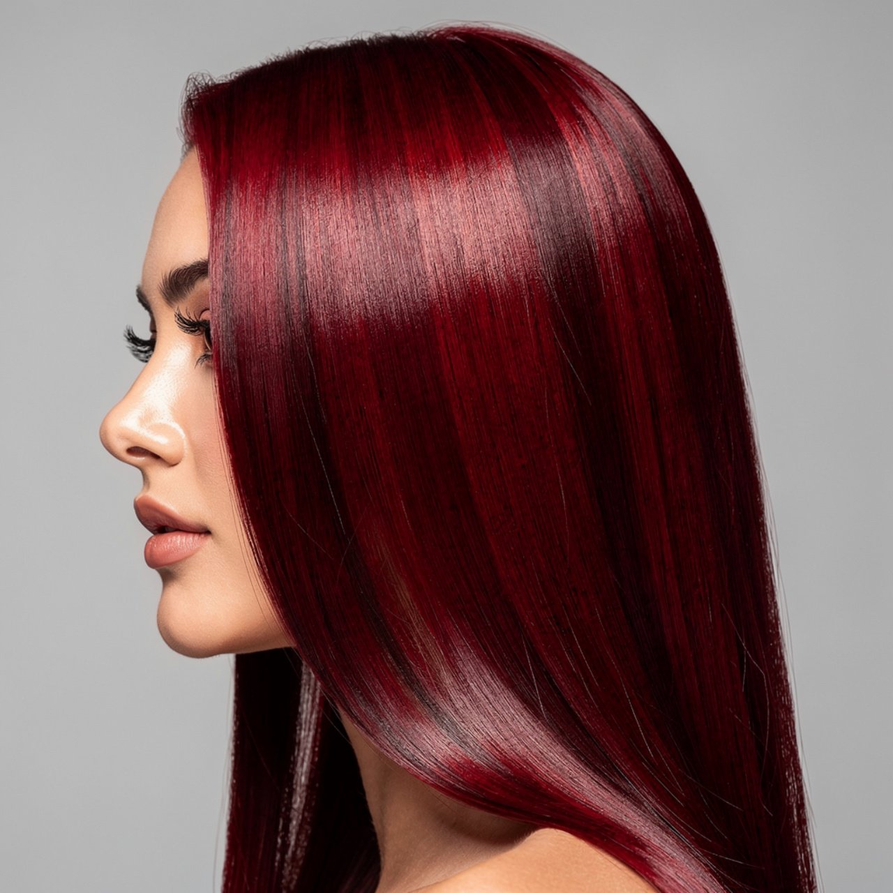 vibrant red cherry cola hair color rich deep red w