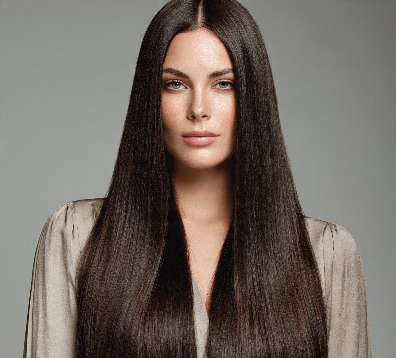 1. Classic Blunt Cut For Long Straight Hair