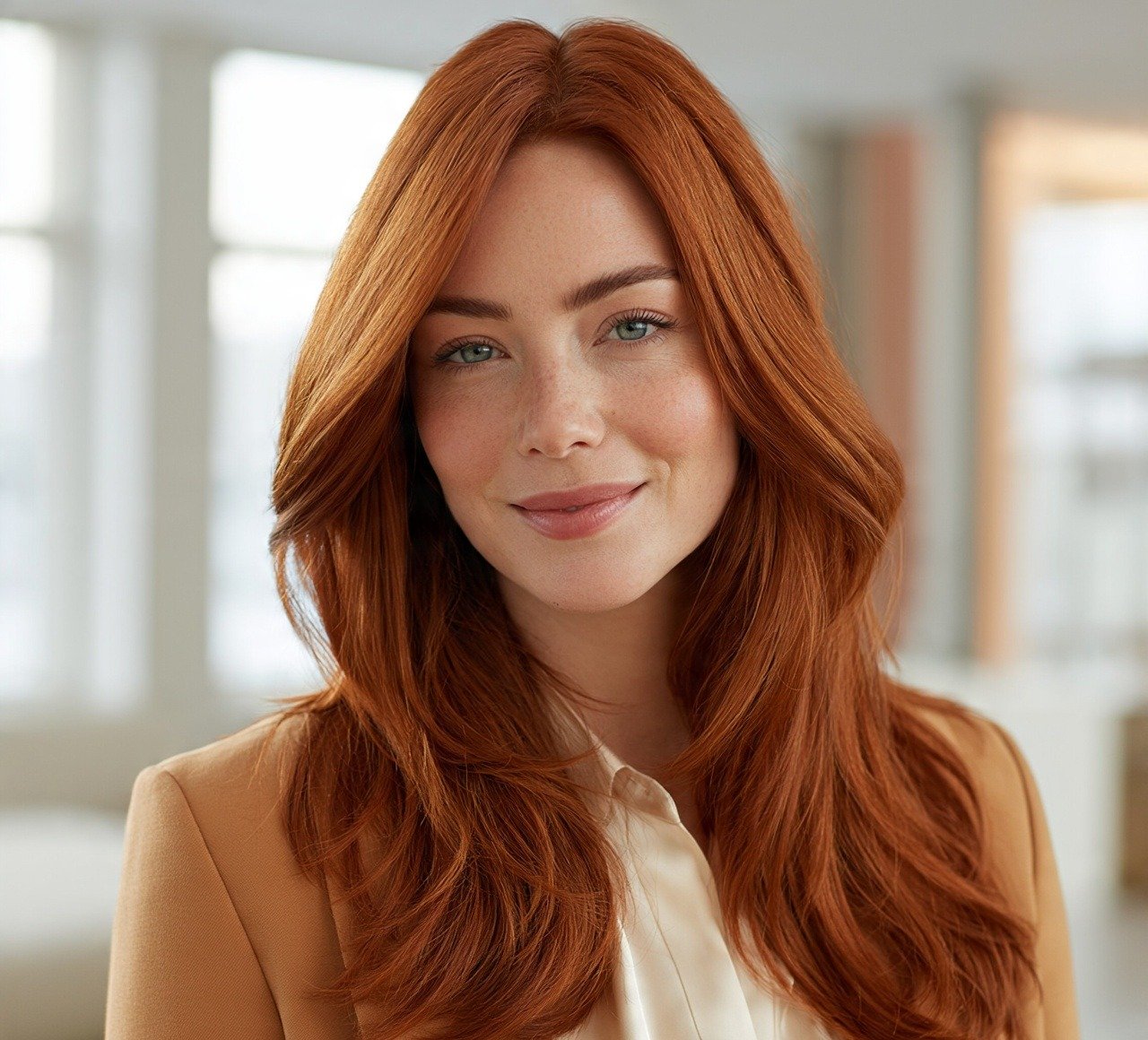 1. Classic Copper Red Hair Color