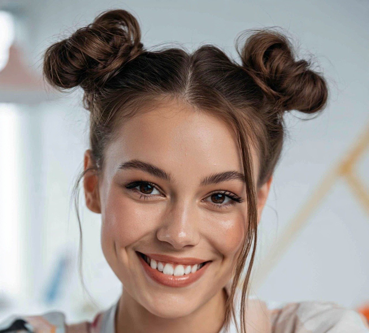 Space Bun Hairstyles: 14 Trendy Ideas to Try Right Now 2 1. Classic Double Space Buns Hairstyles