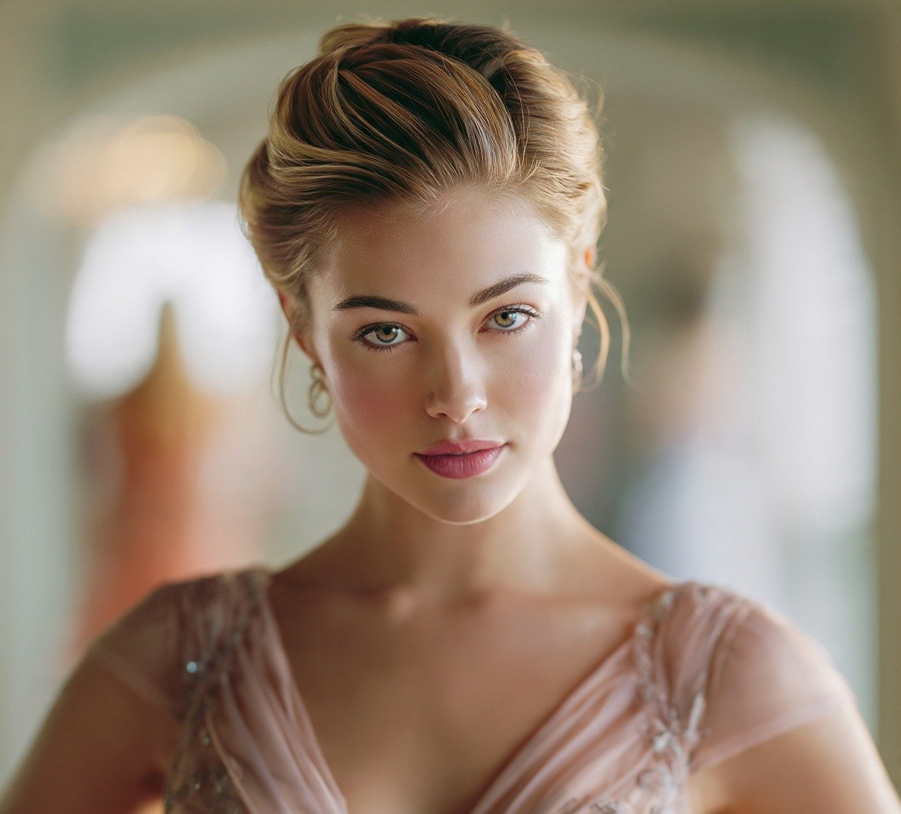 Updo Hairstyles For Prom: 16 Trending Looks to Steal the Night 2 1. Classic French Twist Updo Hairstyles For Prom Night