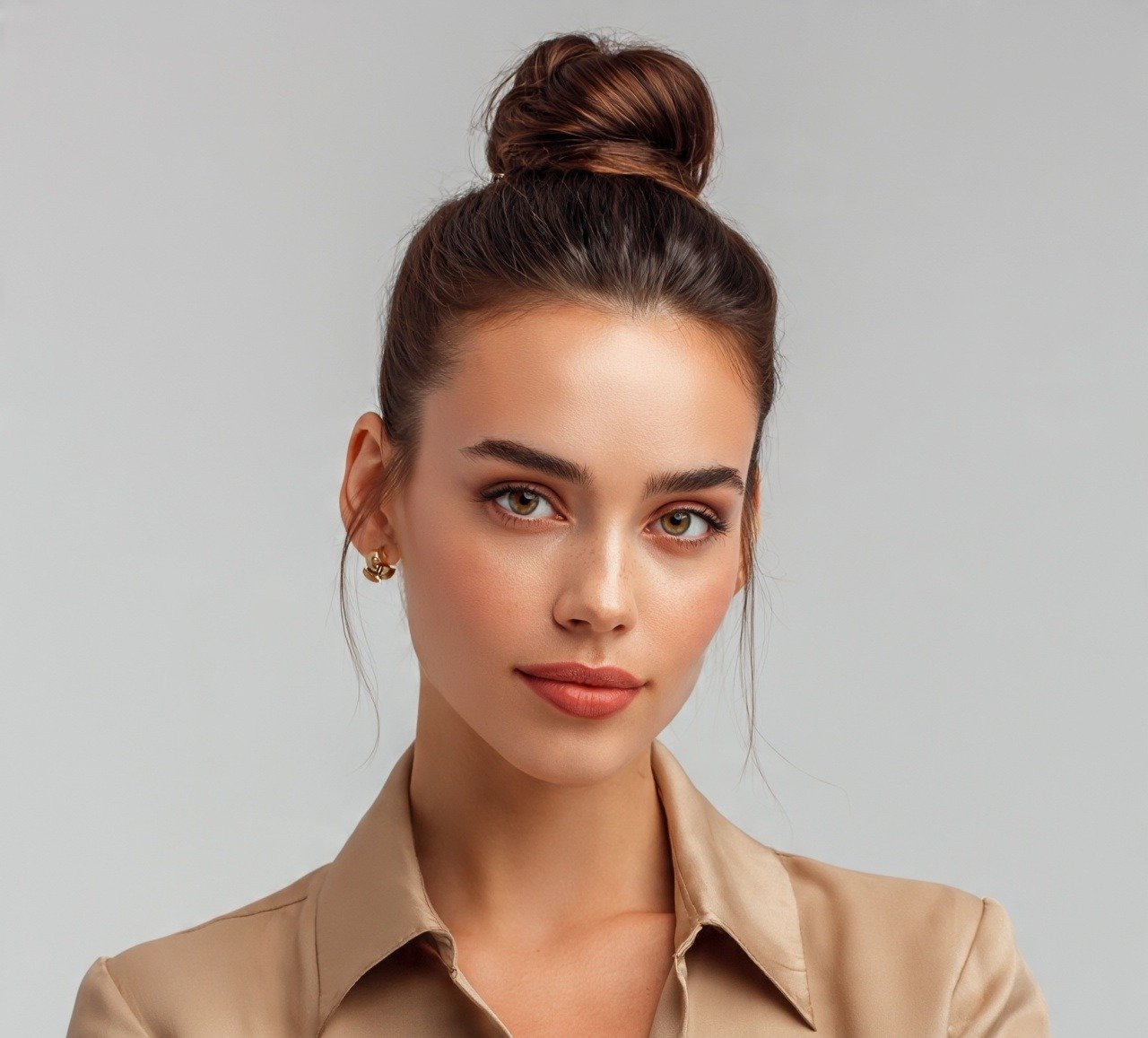 15 Trendy Bun Updo Hairstyles for Every Occasion 2 1. Classic High Bun Updo Hairstyles