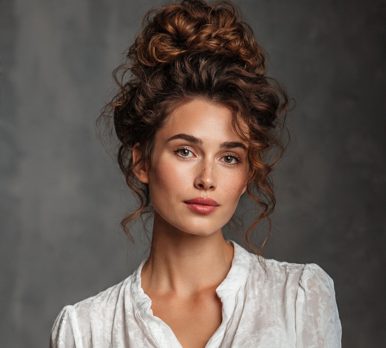 15 Trending Curly Bun Hairstyles That Instantly Elevate Your Style 2 1. Classic High Curly Bun Hairstyles