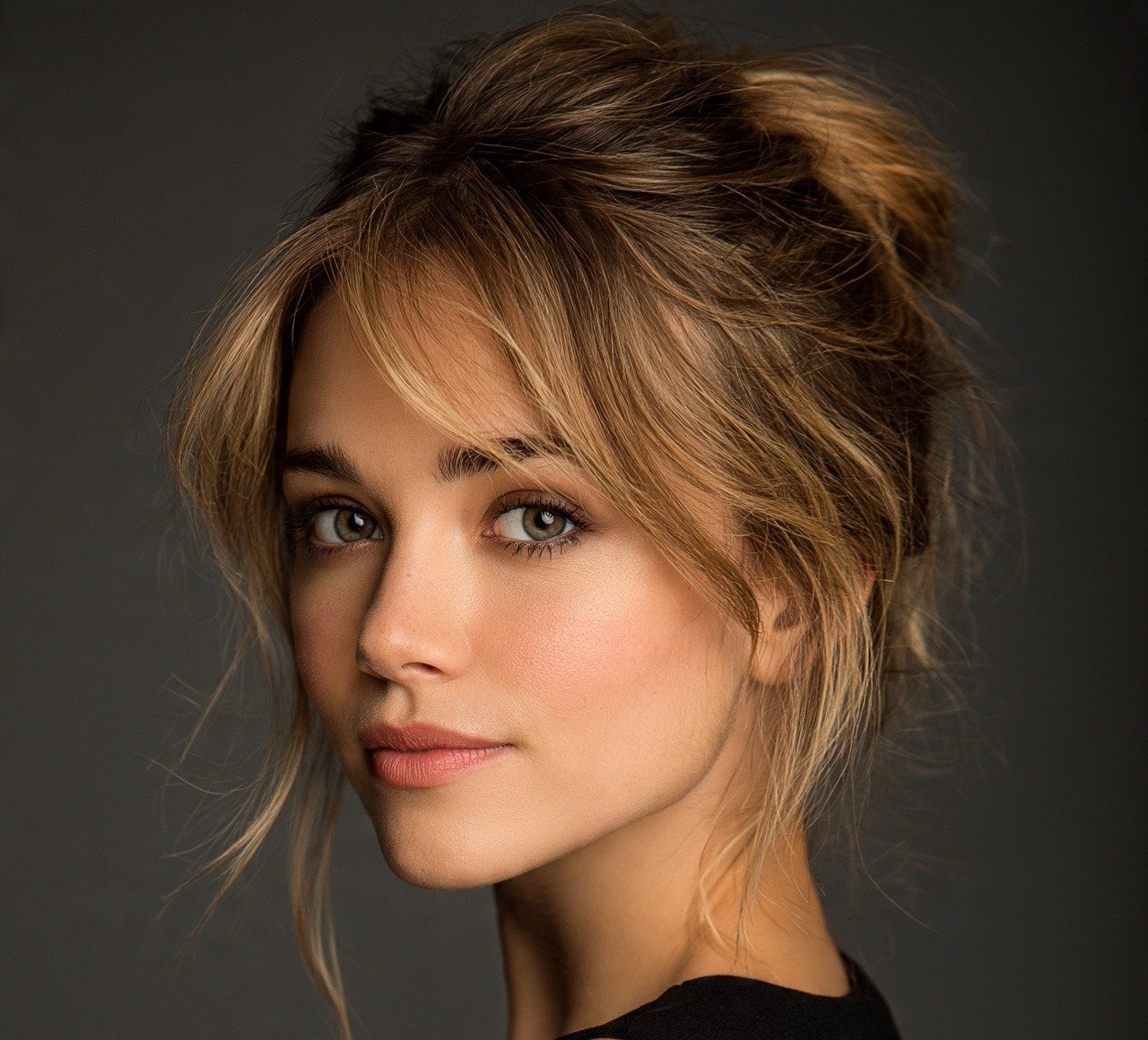 1. Classic Loose Messy Bun Hairstyles