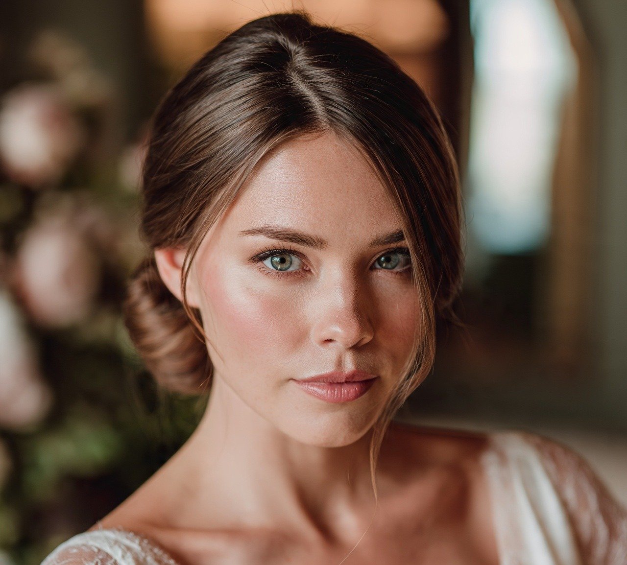 13 Trending Bride Hairstyles Updo Every Bride Will Love 2 1. Classic Low Bun Bride Hairstyles Updo