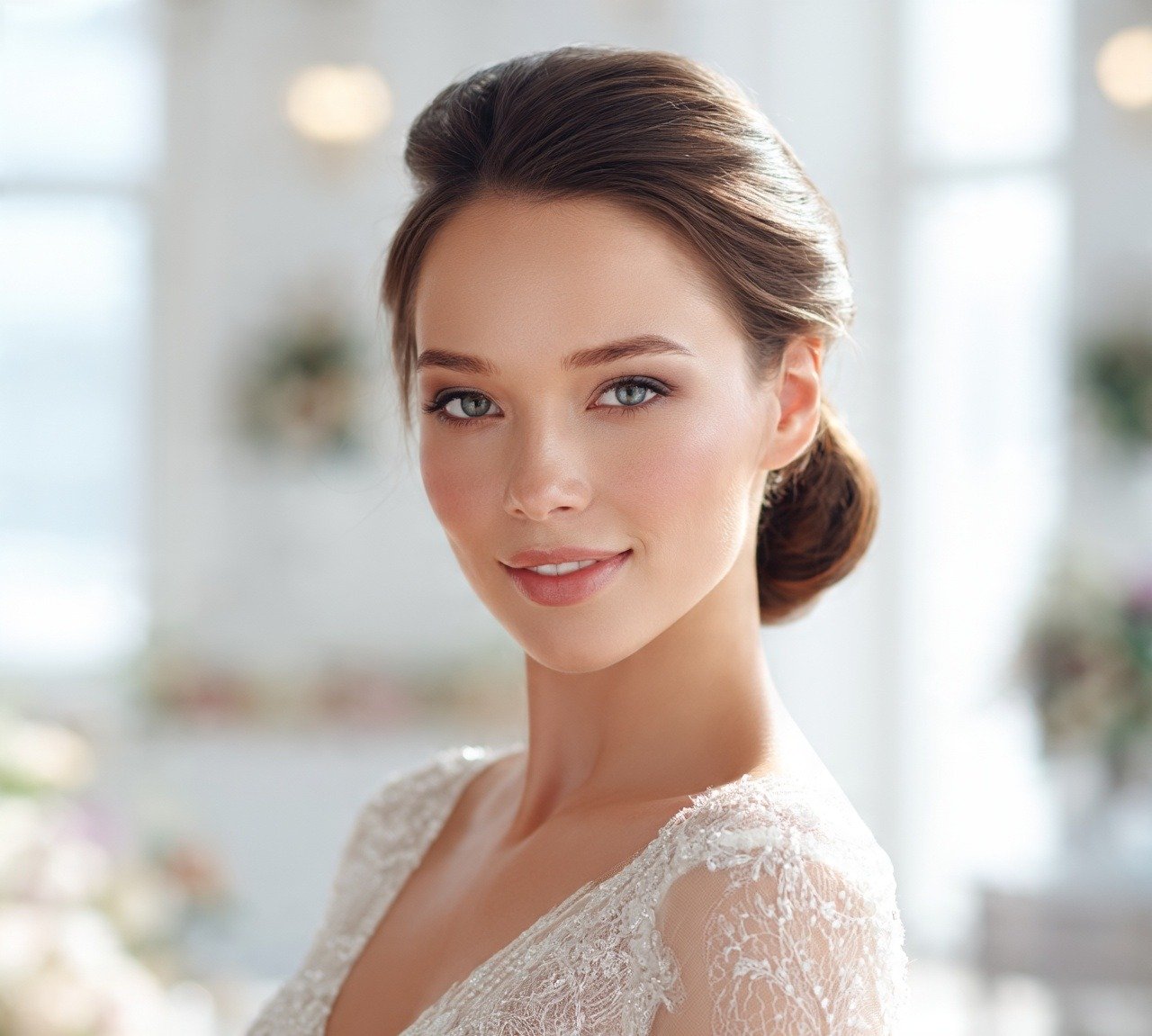 Bun Hairstyles For Wedding: 13 Trendy Ideas to Inspire Your Big Day 2 1. Classic Low Chignon Bun Hairstyles For Wedding