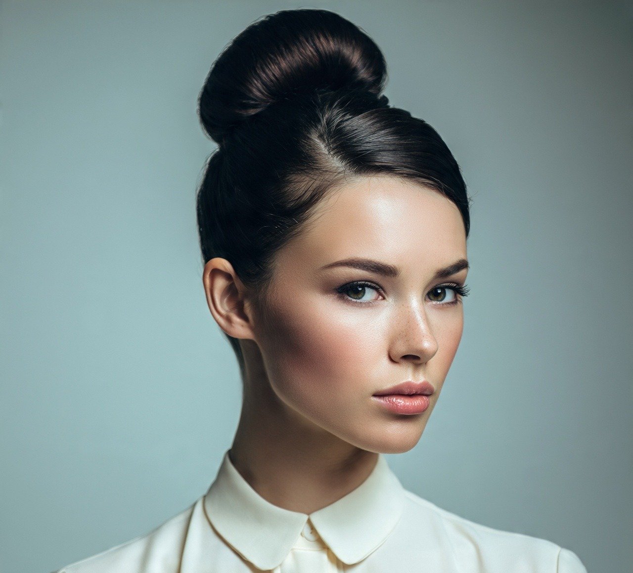 1. Classic Sleek High Bun Hairstyles