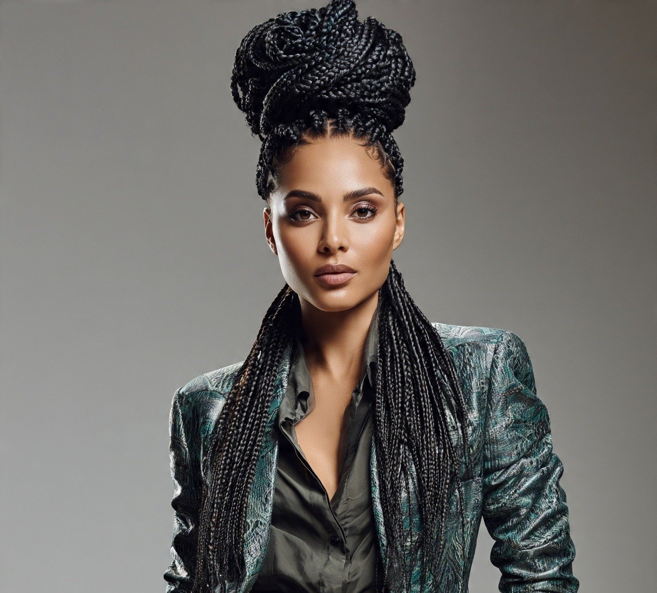 Braided Hairstyles Updo: 15 Trendy Ideas That Turn Heads Everywhere 11 10. Box Braid Updo Hairstyles 1