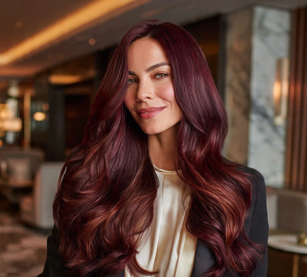 17 Trendy My Hair Color Ideas That'll Make You Actually Book That Salon Appointment 11 10. Burgundy Wine Hair Color