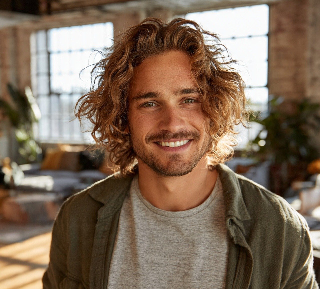10. Casual Messy Wavy Hairstyles for Men