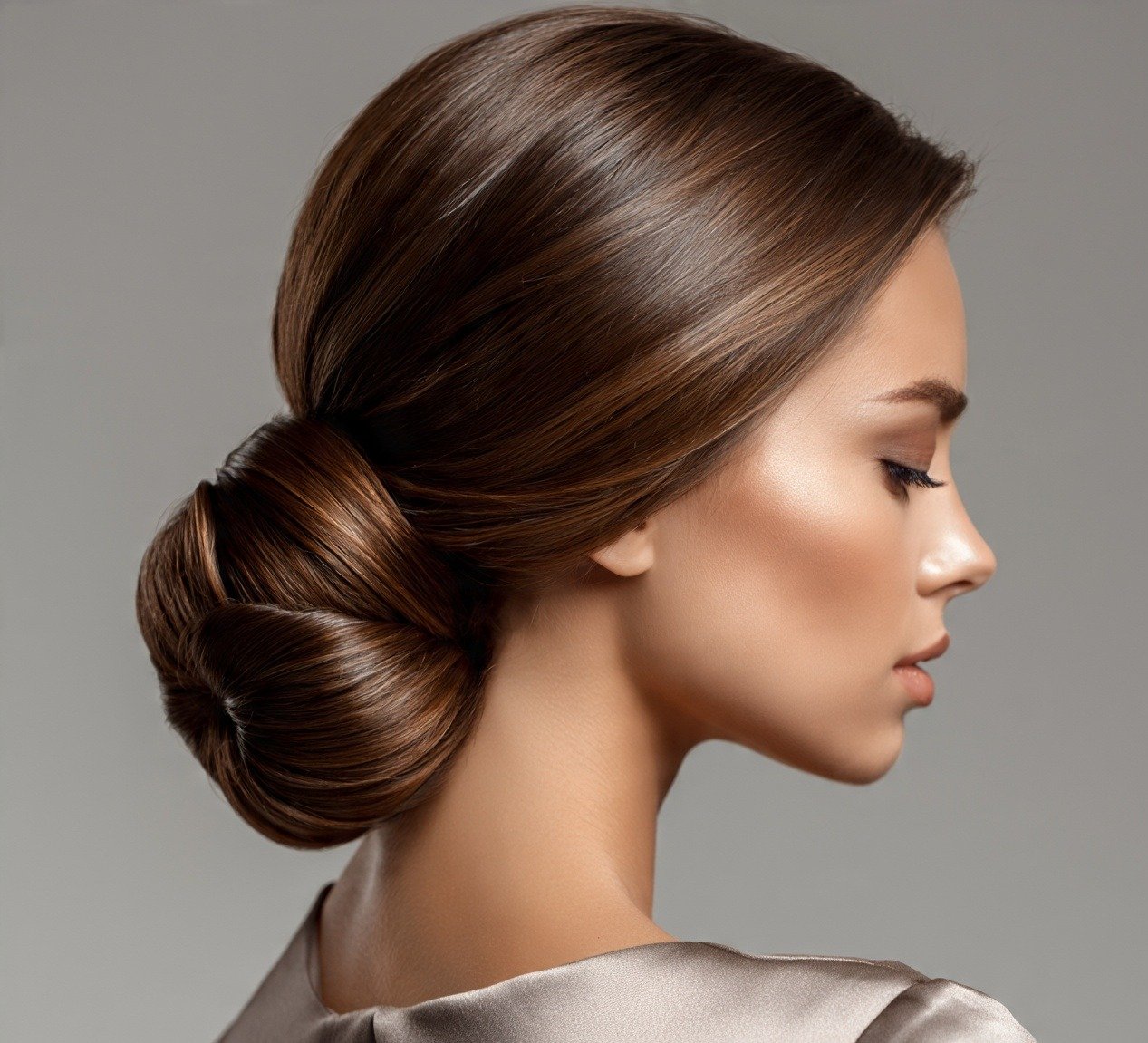 15 Bun Hairstyles for Long Hair: Trending Ideas Worth Pinning 11 10. Chignon Bun For Long Hair