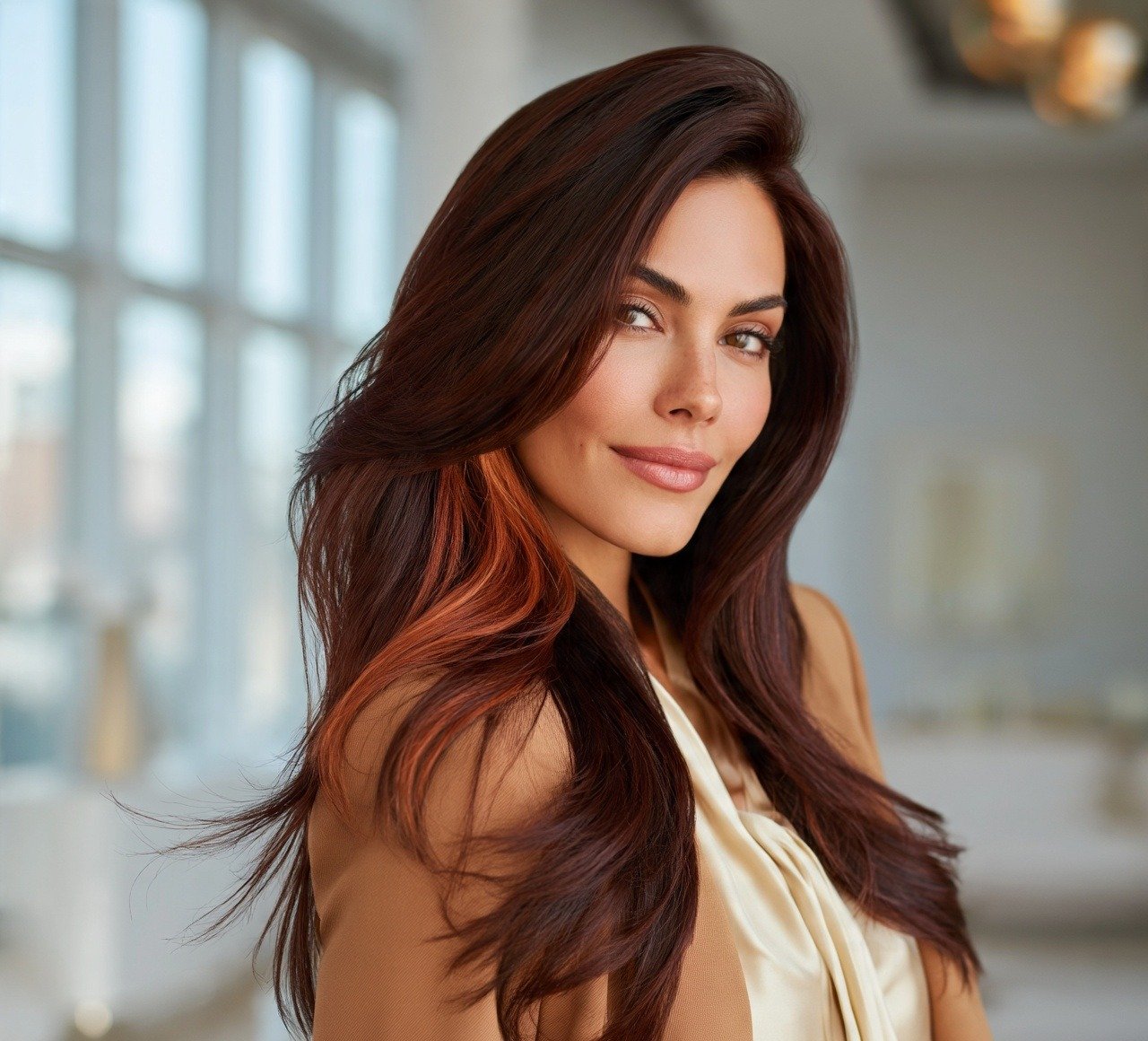 10. Copper Peekaboo Hair Color