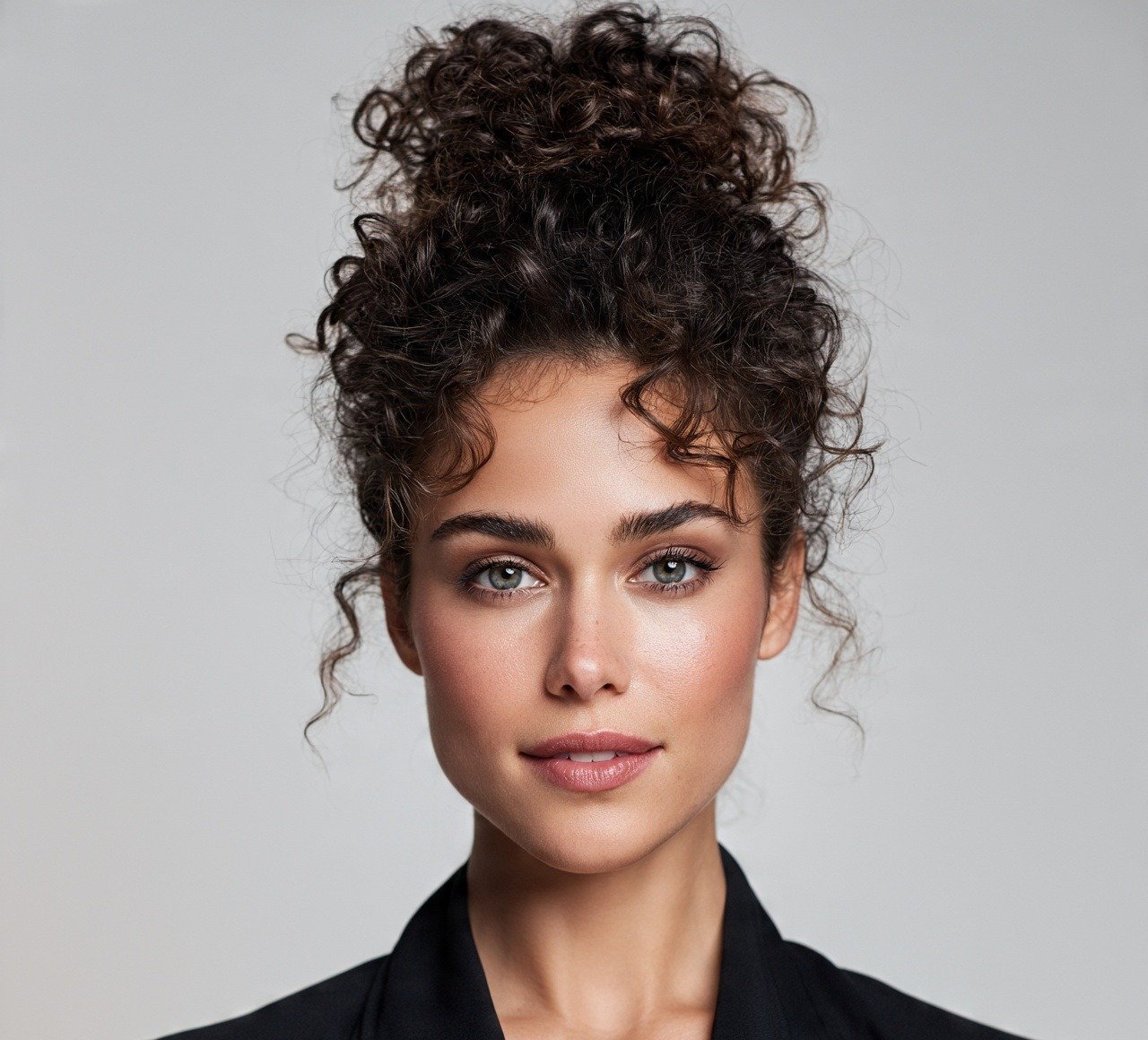 10. Curly High Bun Hairstyles