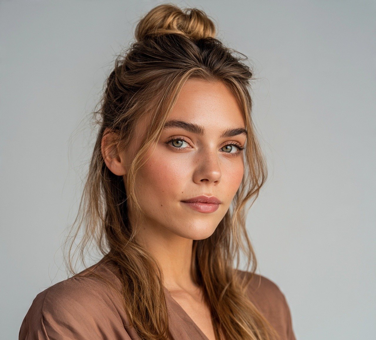 10. Half Up Bun Hairstyles