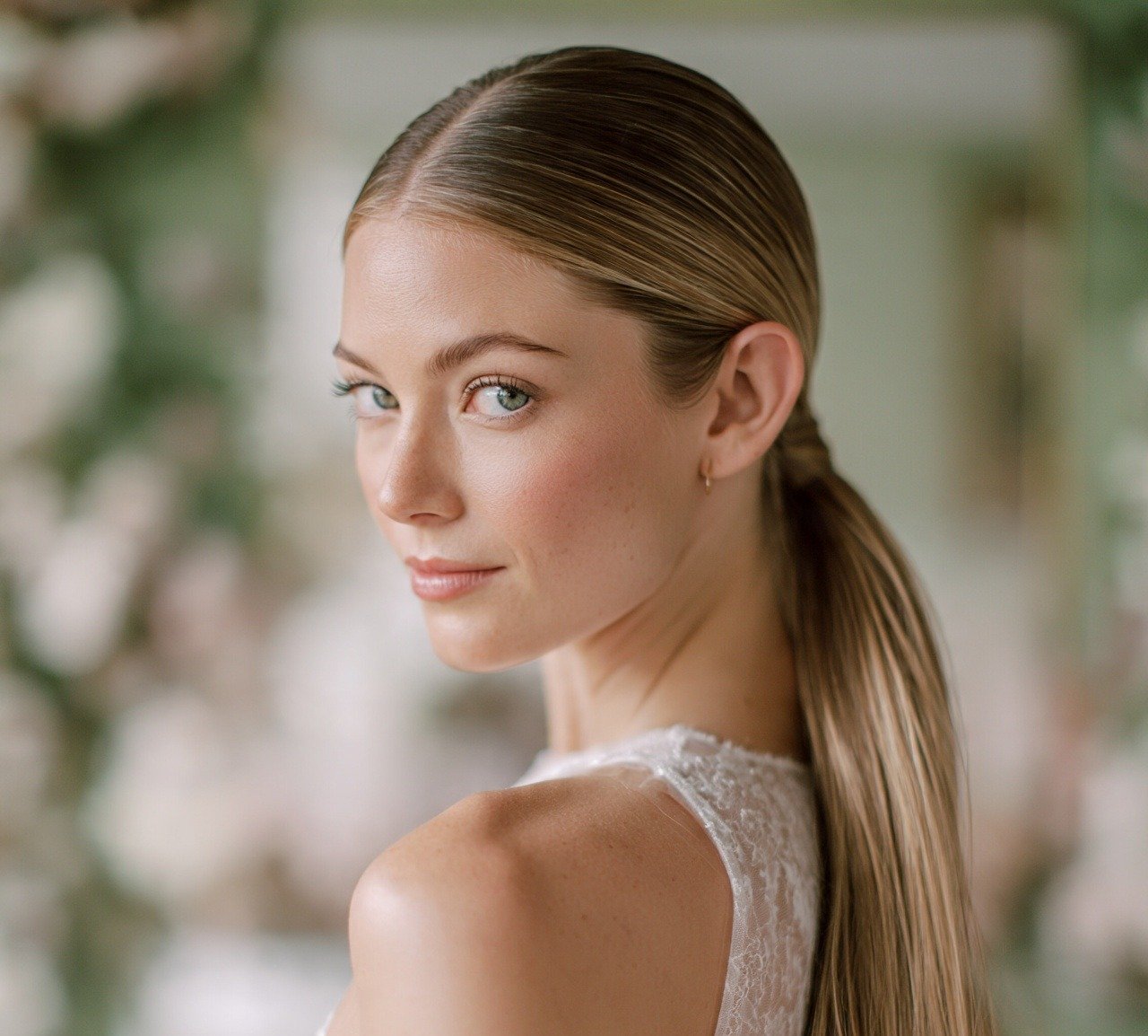 13 Trending Bride Hairstyles Updo Every Bride Will Love 11 10. Sleek Low Ponytail Updo Bride Hairstyles
