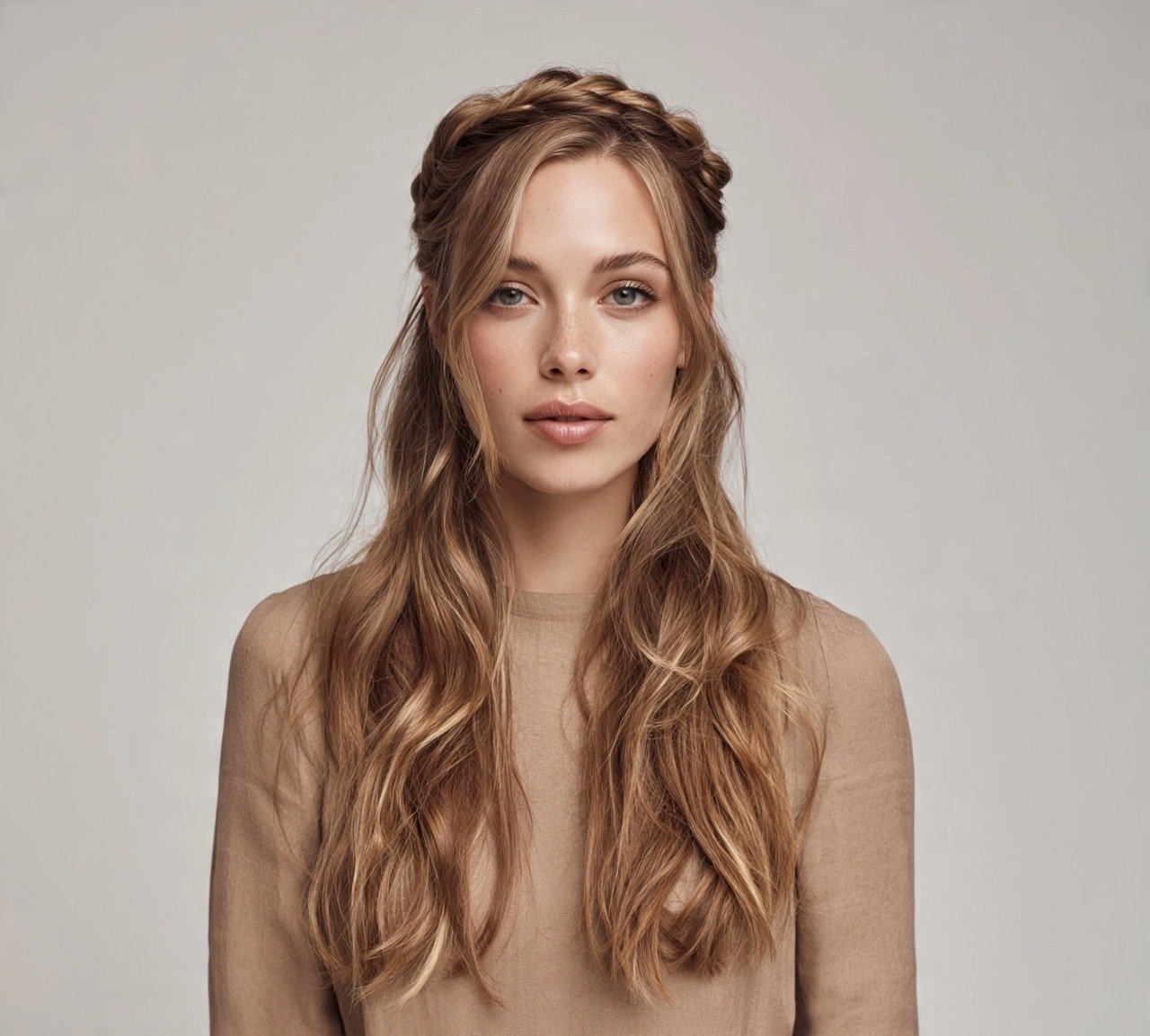 Quick Hairstyles For Long Hair: 13 Easy & Trending Everyday Looks 11 10. Twisted Half Up Style Quick Hairstyle For Long Hair