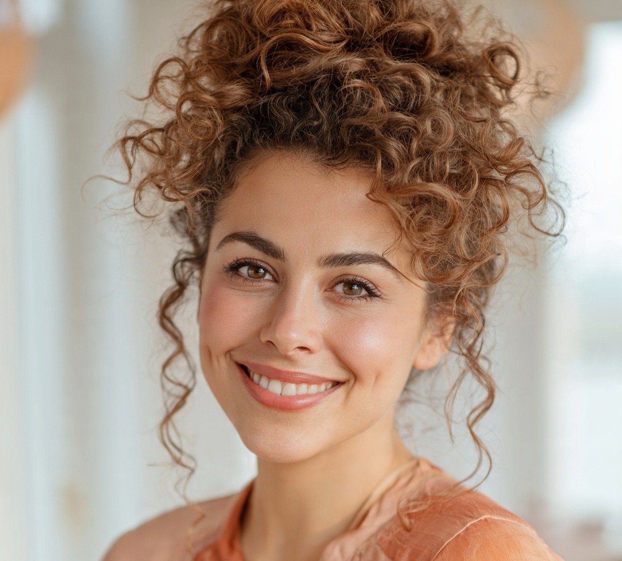 14 Trending Bun Hairstyles For Long Hair You'll Want to Try 12 11. Curly Bun Hairstyles For Long Hair