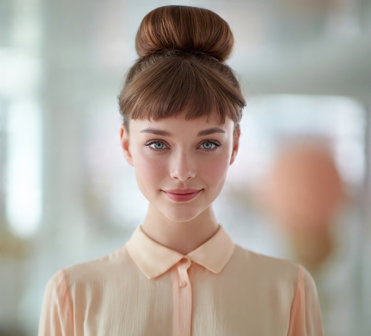 11. Donut Bun Cute Hairstyles