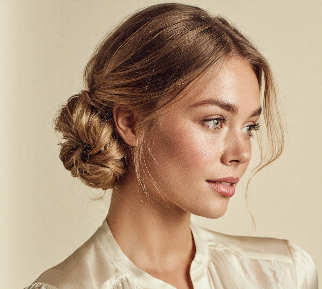 11. Elegant Knotted Bun Wedding Hairstyles