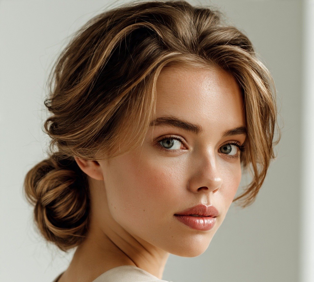 11. Low Twisted Chignon Easy Updo Hairstyles