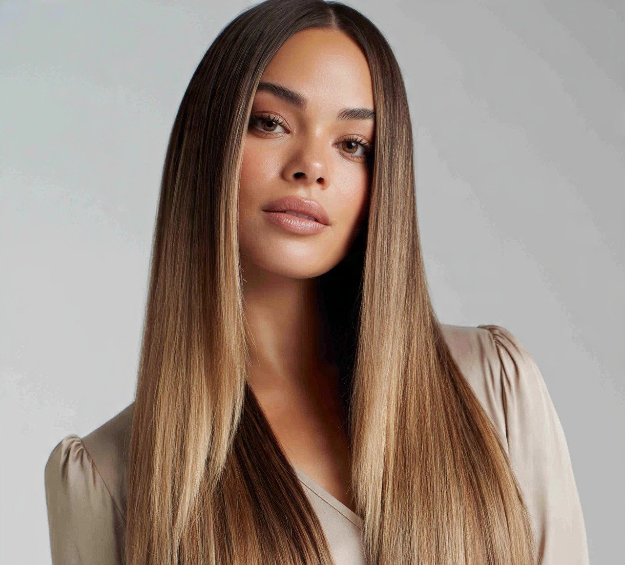 11. Ombre Color Melt For Long Straight Hair