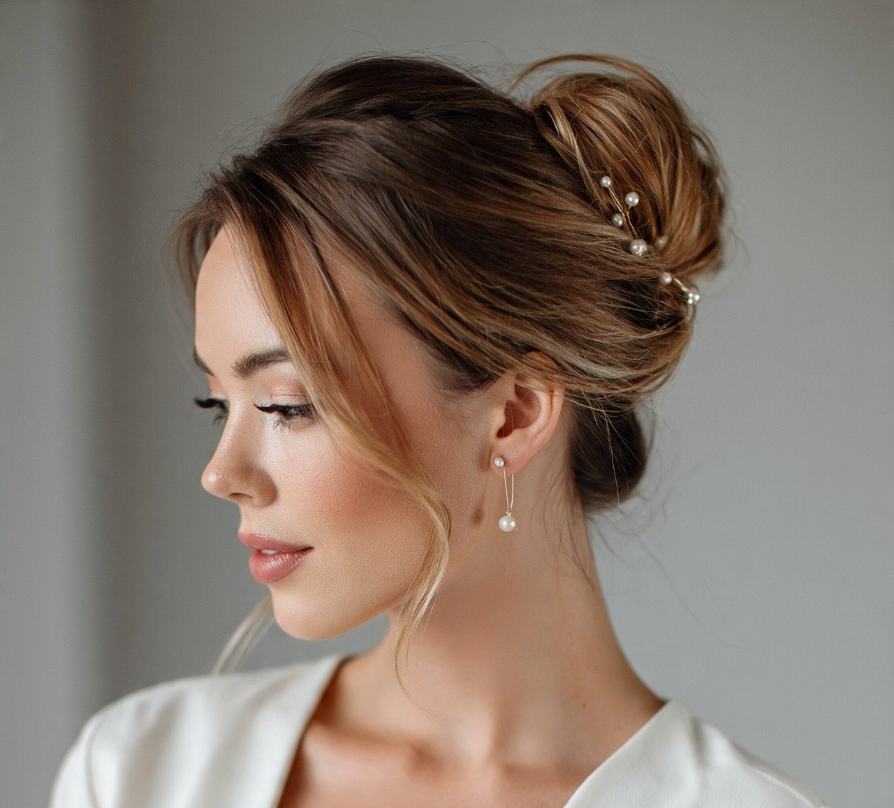 12. Bun With Accessories Hairstyles