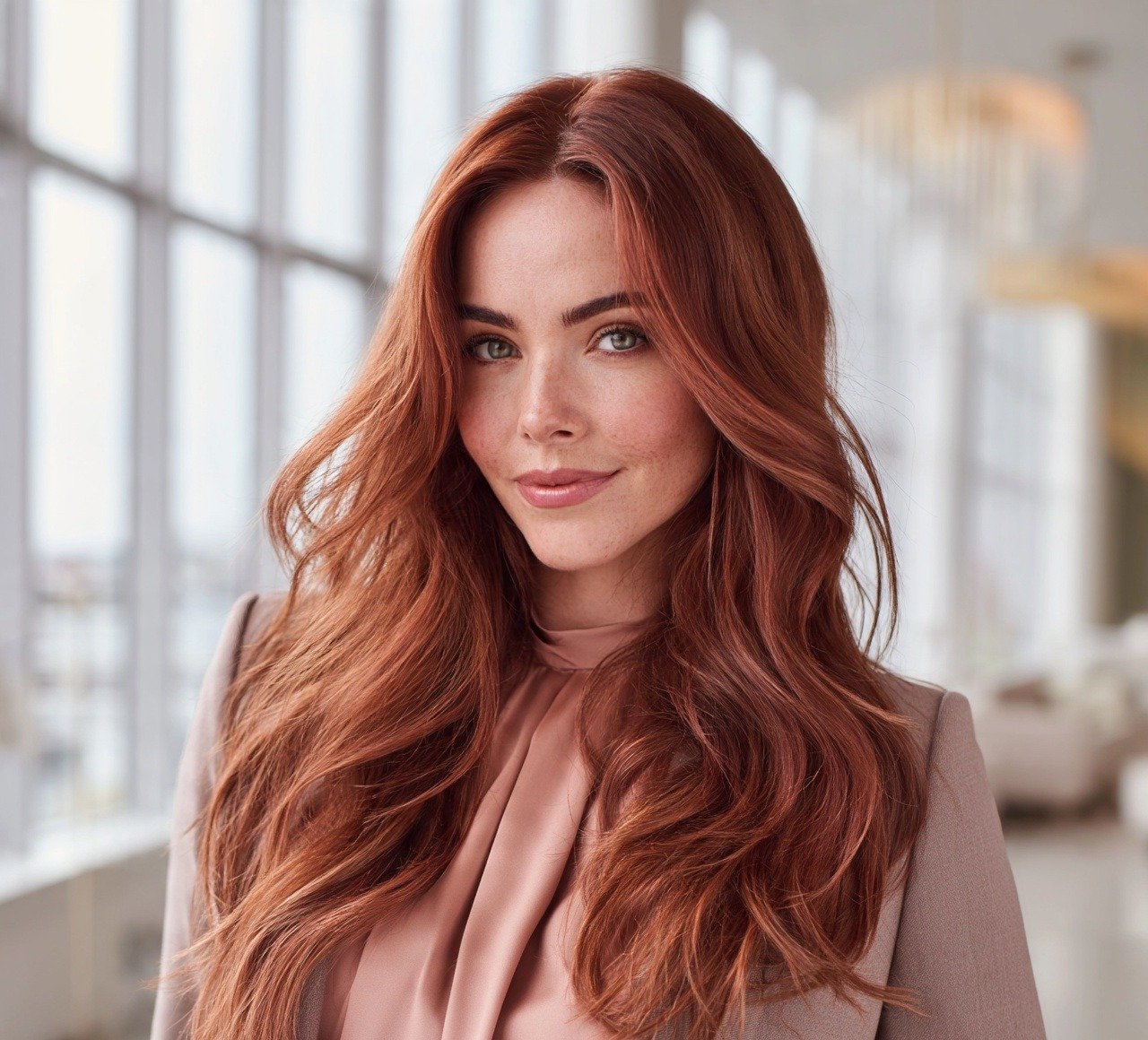 12. Faded Copper Vintage Rose Hair Color