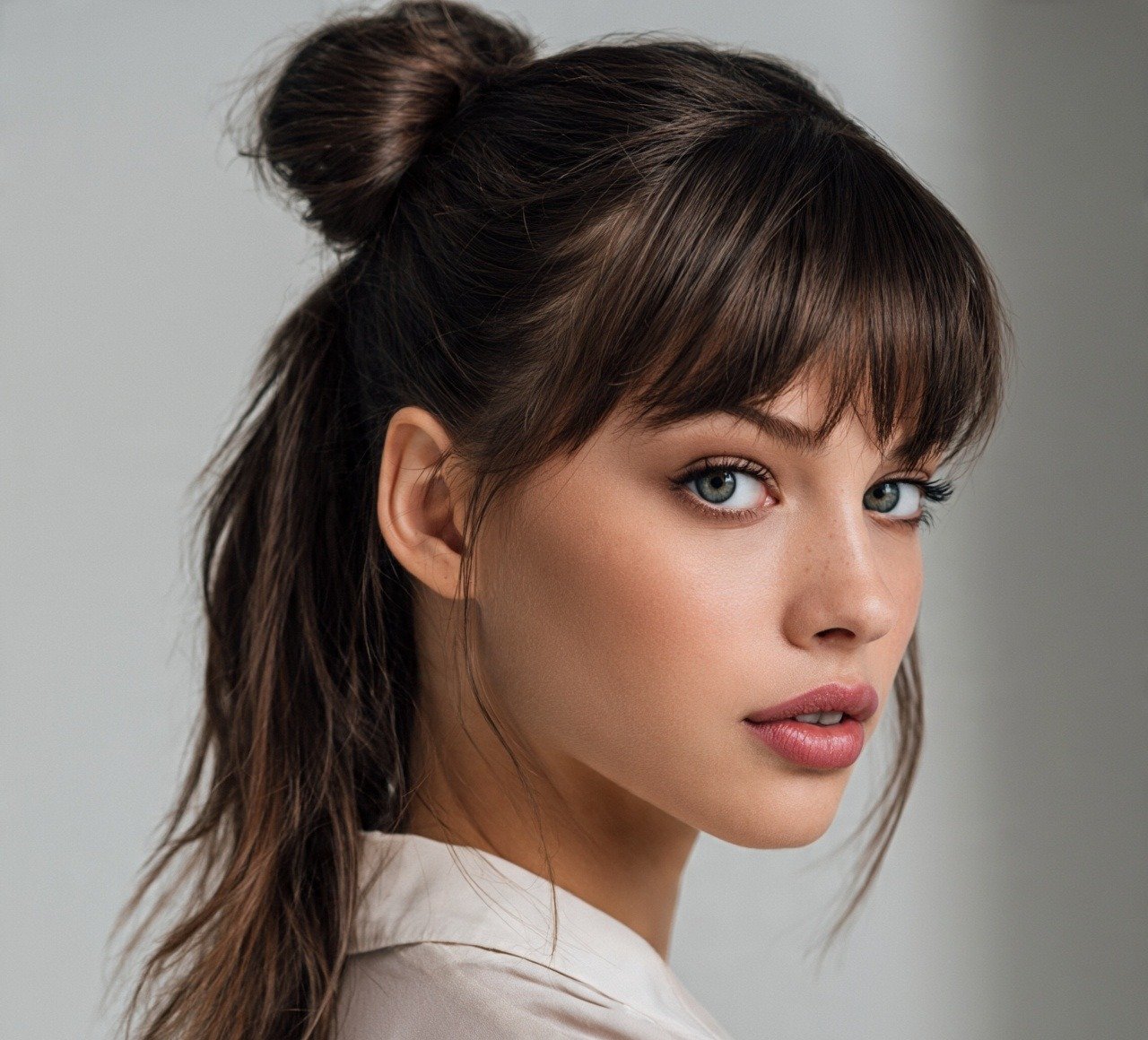 12. High Bun Ponytail Hybrid Hairstyles