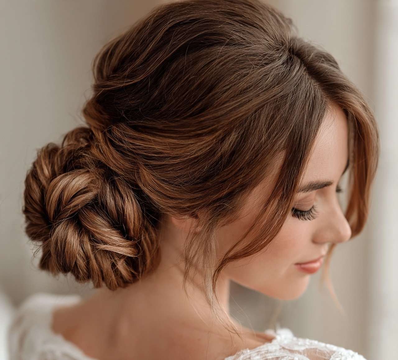 Bride Updo Hairstyles: 14 Stunning Trendy Looks for Your Big Day 13 12. Knotted Updo with Ribbon Detail Bride Hairstyles