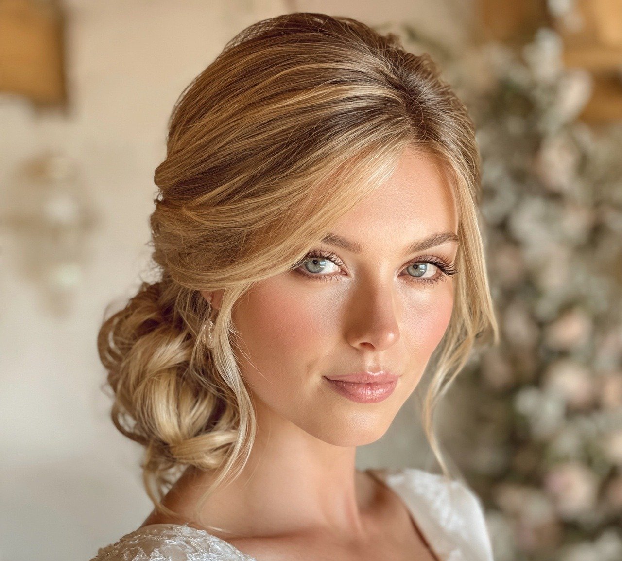 13 Trending Bride Hairstyles Updo Every Bride Will Love 13 12. Side Swept Updo Bride Hairstyles