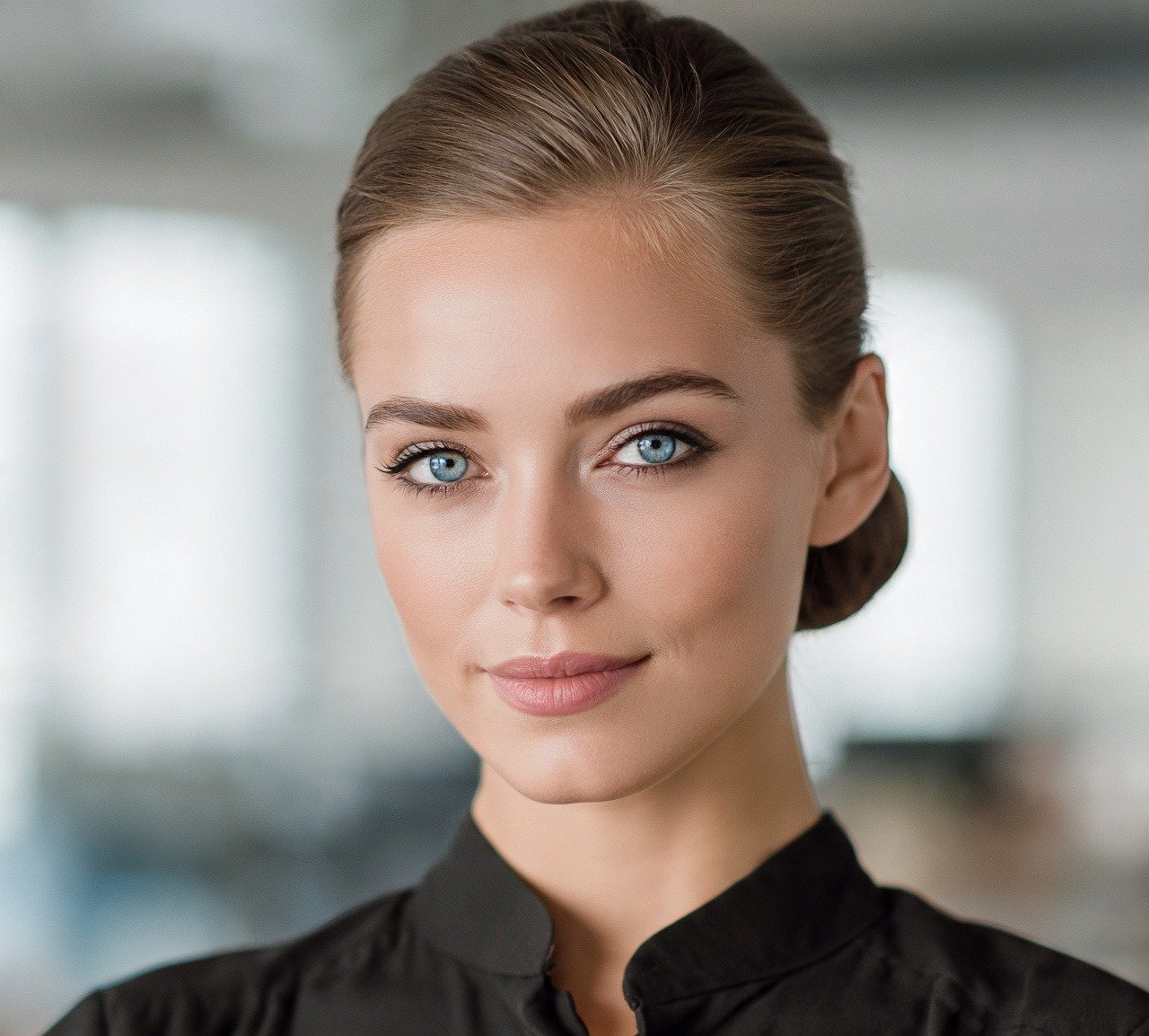 12. Sleek Ballerina Bun Hairstyles Updo