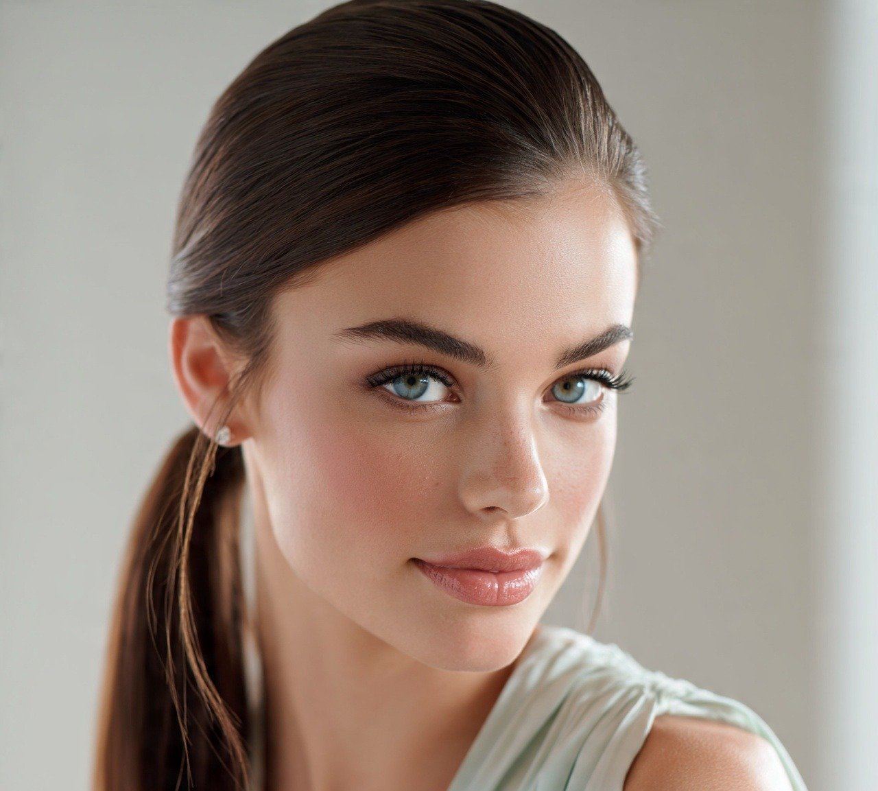 15 Trending Stunning Bridesmaid Updo Hairstyles For Any Wedding Theme 13 12. Sleek Low Ponytail Updo Bridesmaid Hairstyles