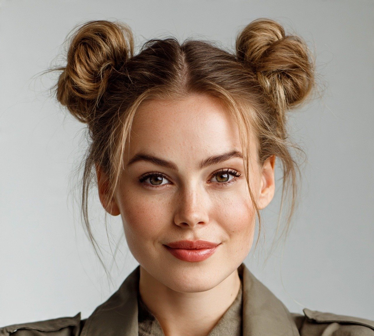 12. Space Buns Easy Updo Hairstyles