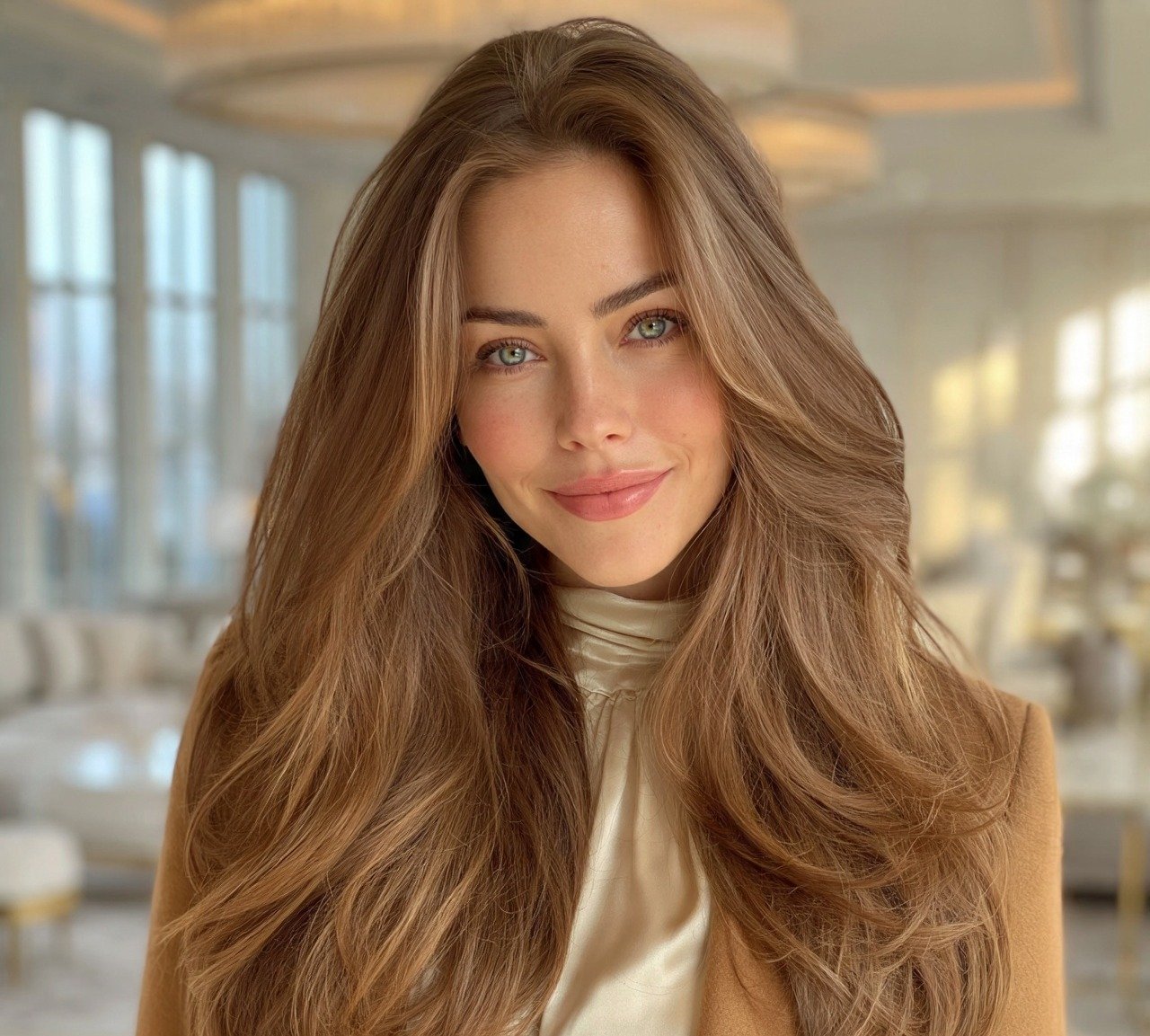 12. Warm Toffee Brown Hair Color