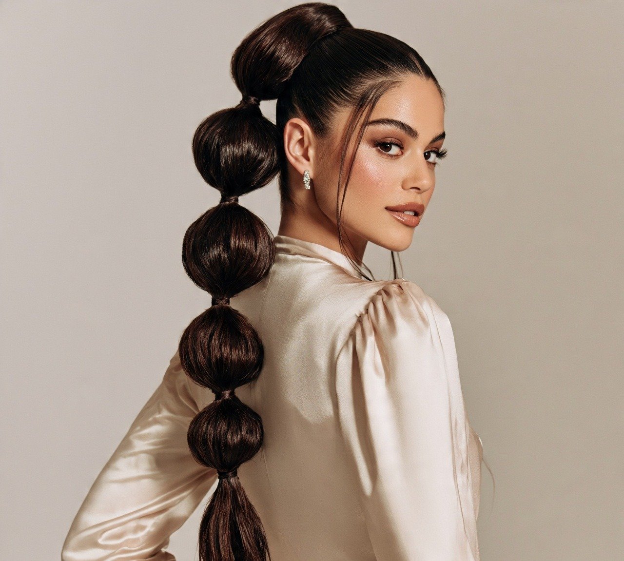 Party Hairstyles for Long Hair: 14 Trending Ideas Worth Trying 14 13. High Bubble Ponytail Party Hairstyle For Long Hair