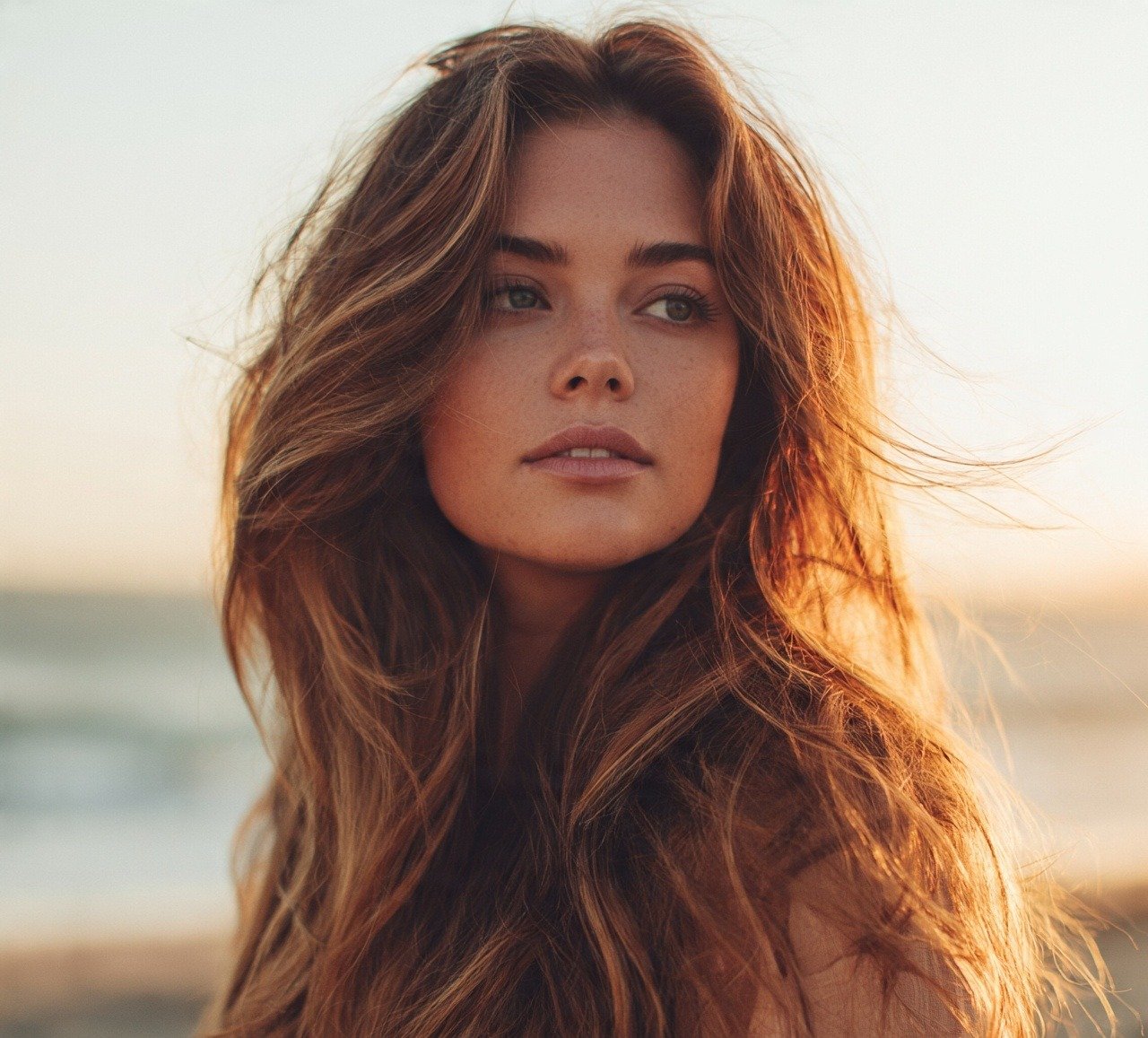 13. Long Layered Waves with Side Part Beach Hairstyle