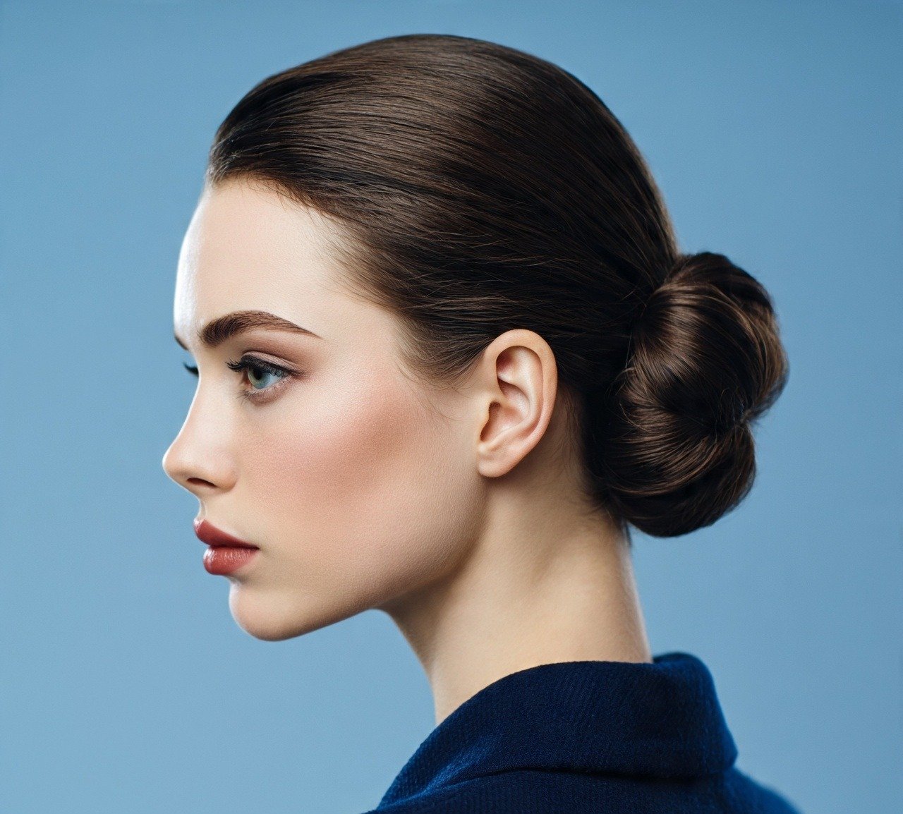 13. Sleek Knotted Bun Hairstyles