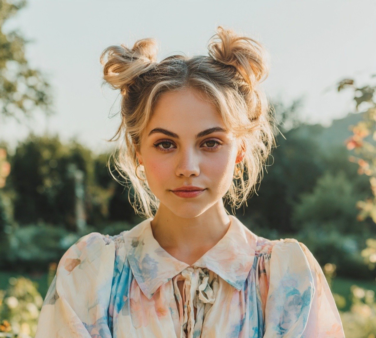 13. Space Buns Hairstyles
