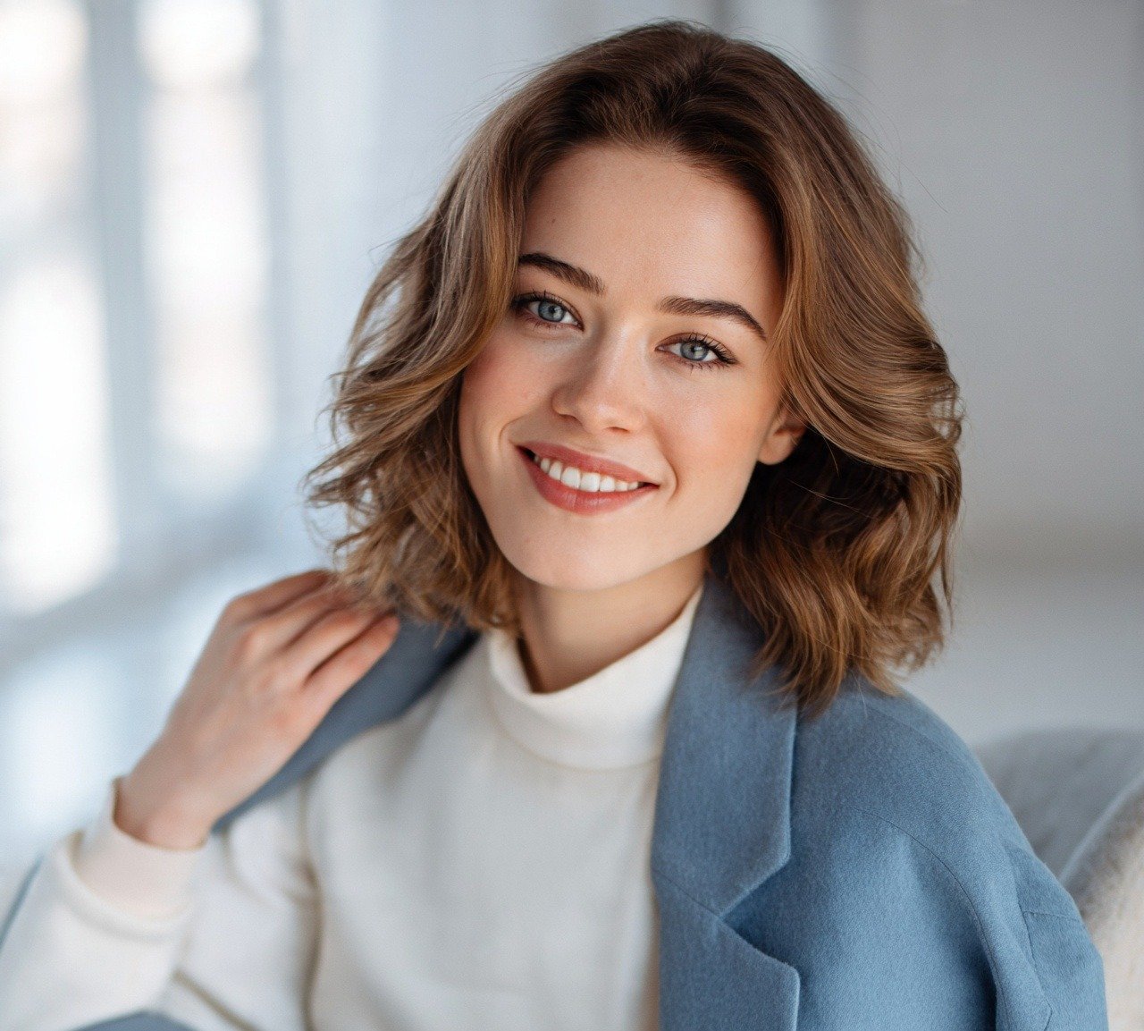 13. Wavy Blowout Cute Hairstyles