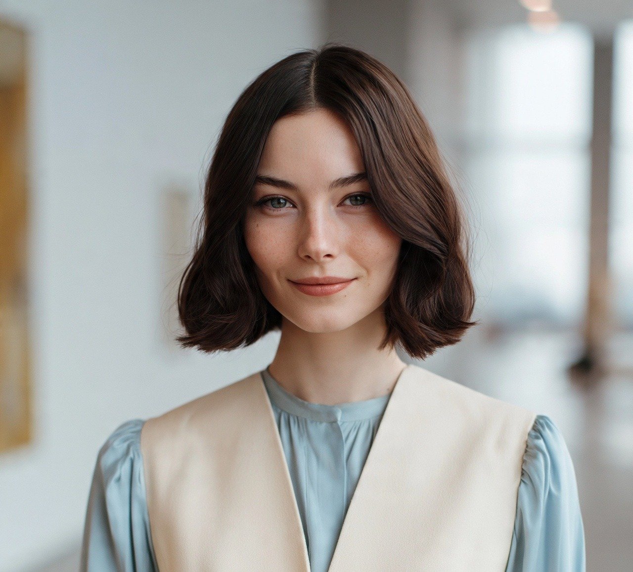 13. Wavy Blunt Bob Short Hairstyles