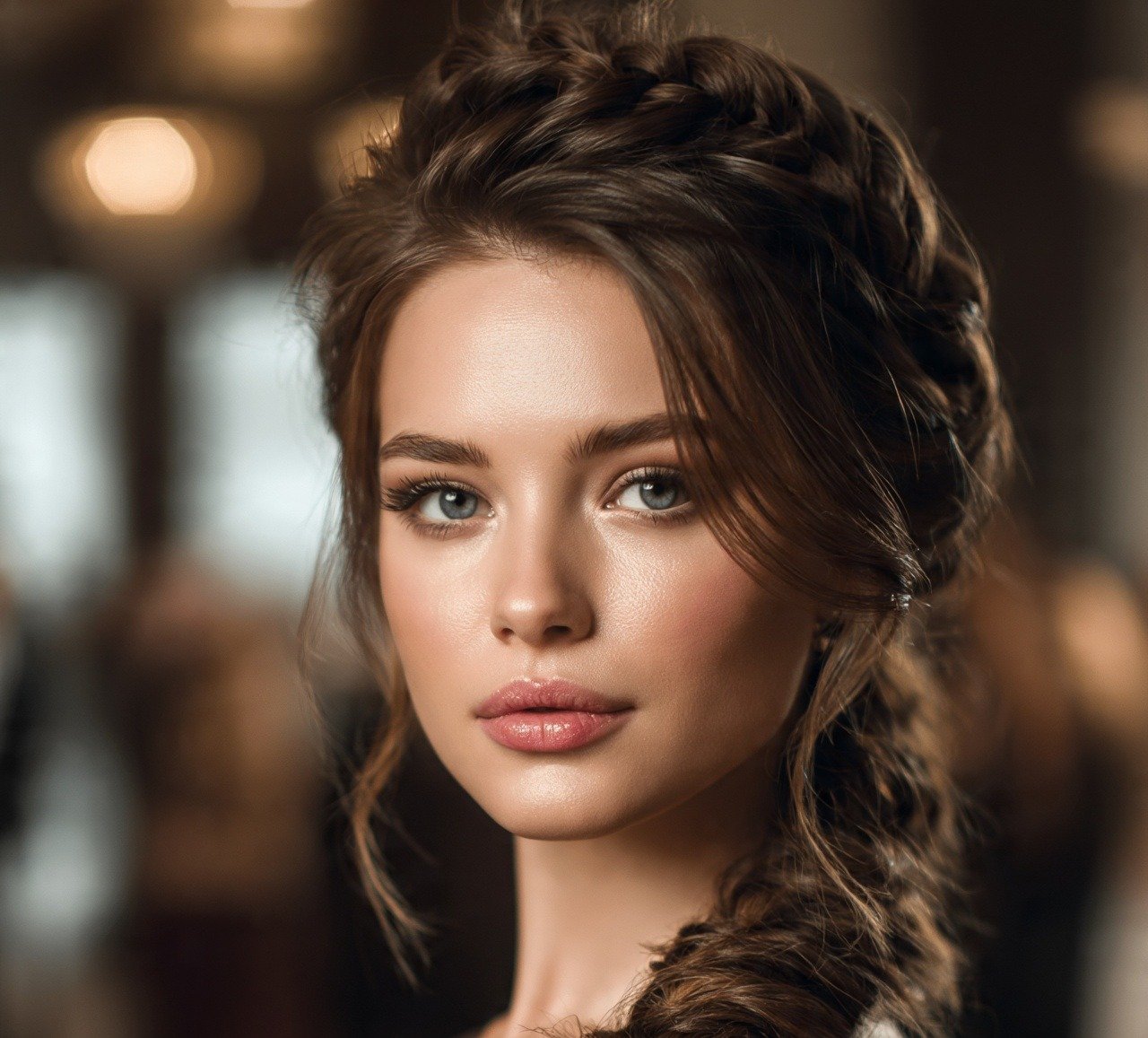 14. Braided Updo for Formal Events For Long Hair