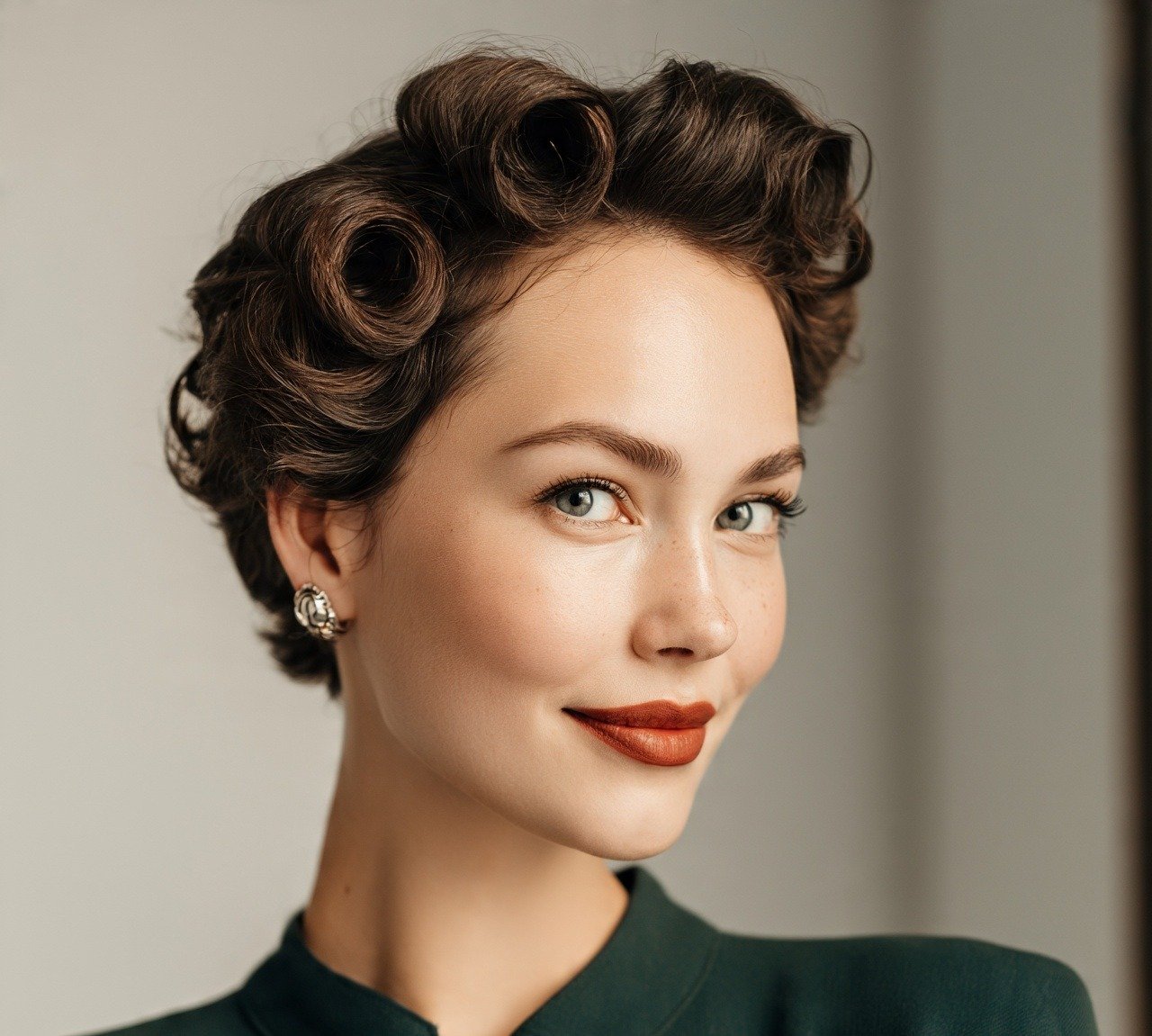 Updo Hairstyles For Short Hair: 15 Trendy Ideas That Turns Heads 15 14. Retro Victory Roll Updo Hairstyles For Short Hair