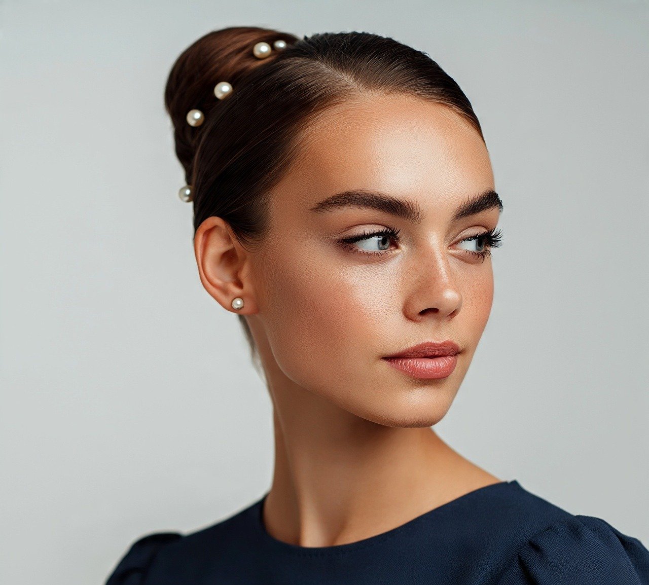 14. Sleek Bun with Accessories Hairstyles