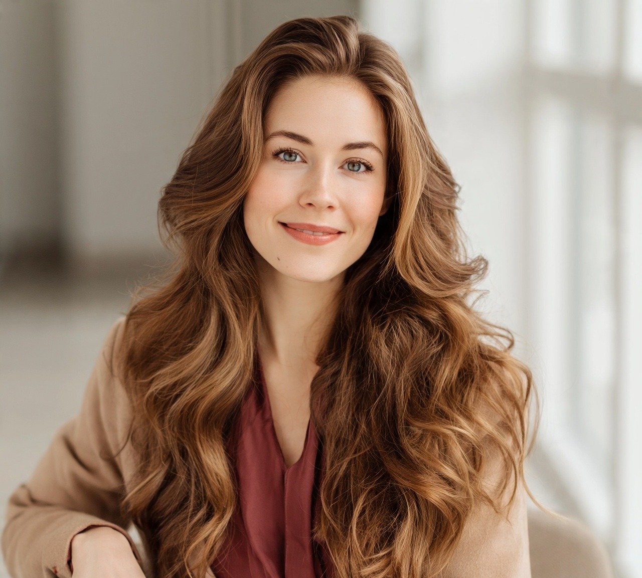 14. Voluminous Wavy Blowout Long Hairstyles
