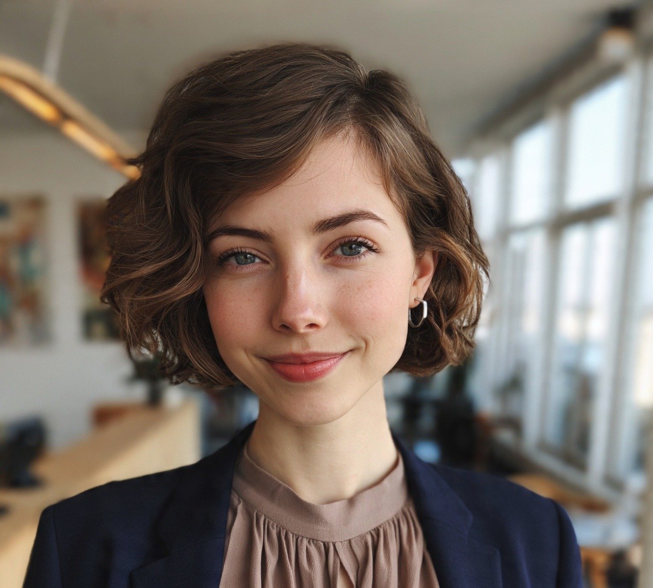 14. Wavy Bob with Undercut Nape Short Hairstyles For Women