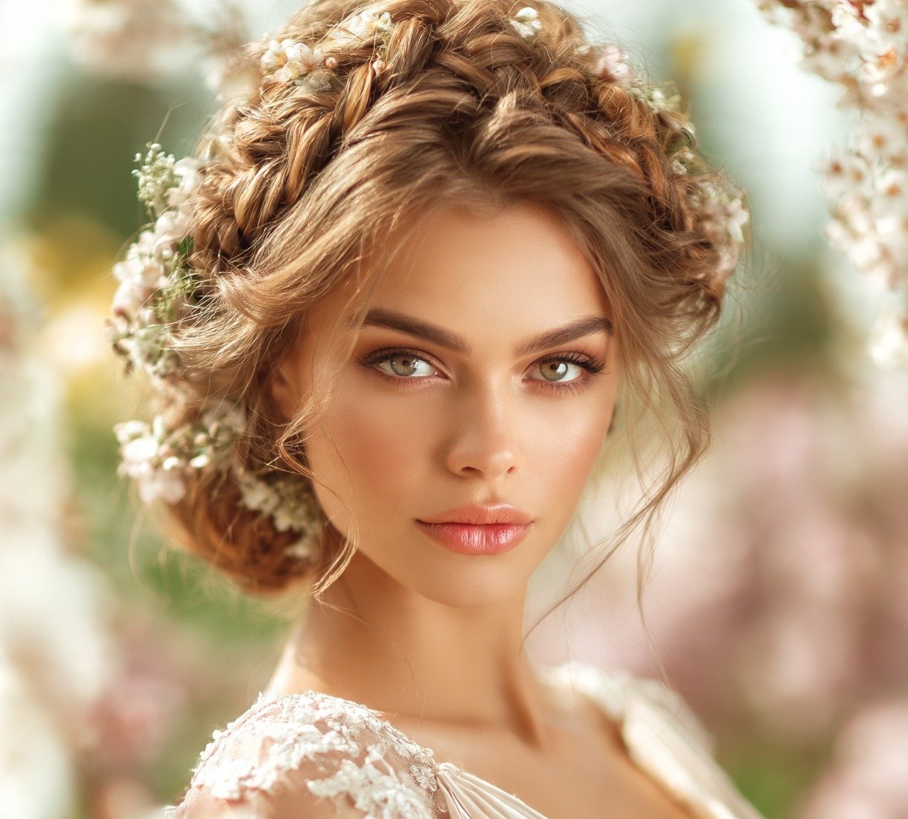 Braided Hairstyles Updo: 15 Trendy Ideas That Turn Heads Everywhere 16 15. Bridal Braided Updo with Flowers Hairstyles
