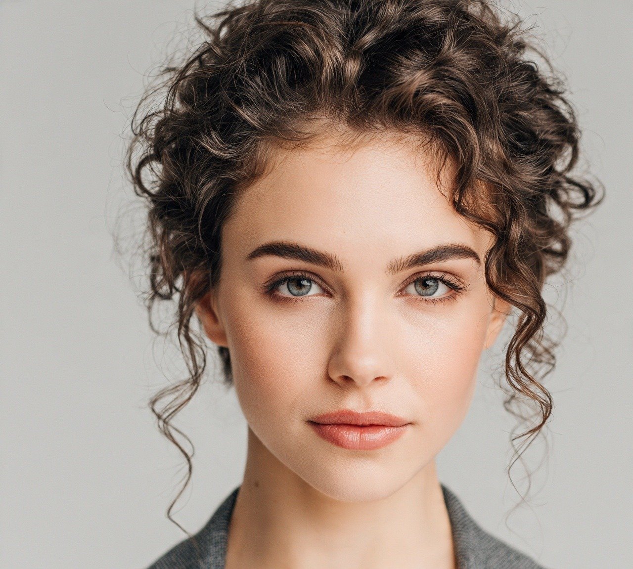 15. Curly Updo with Face Framing Pieces Easy Hairstyles
