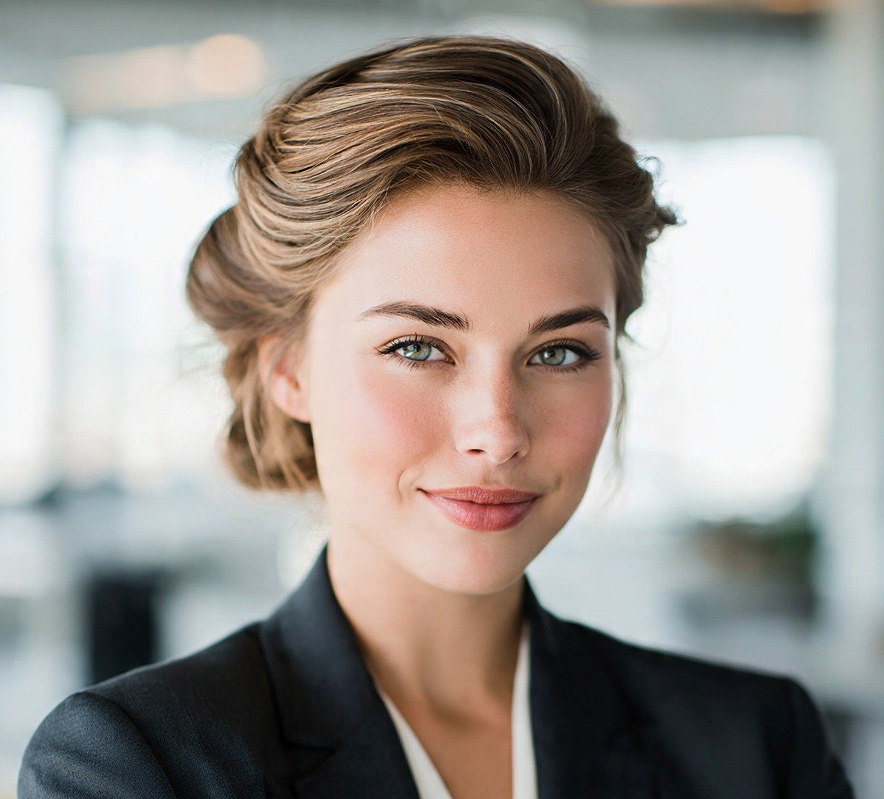 17 Trending Updo Hairstyles For Work That Look Polished and Professional 16 15. Rolled Updo Hairstyles For Work